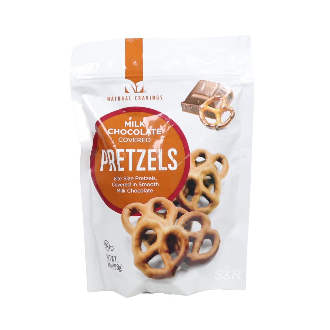 Natural Cravings Milk Chocolate Covered Pretzels 198g